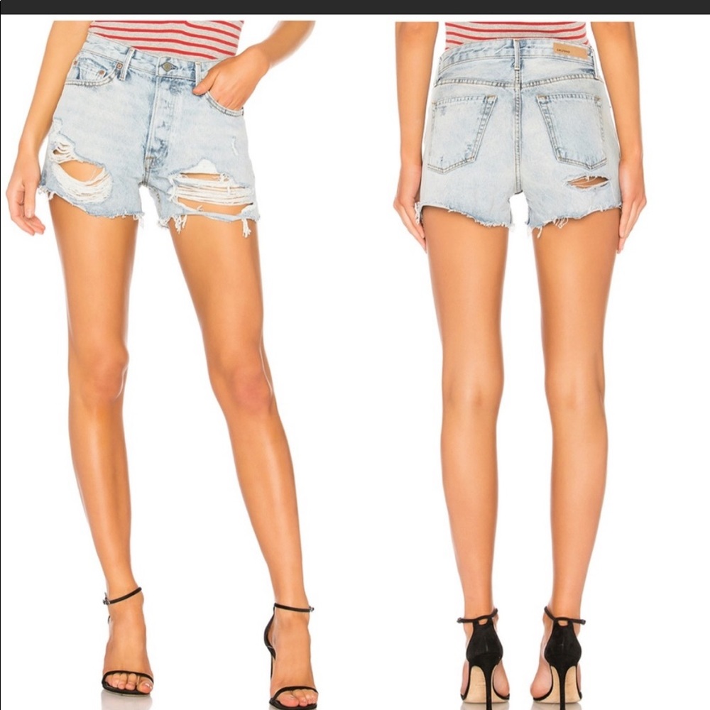 Grlfrnd Helena Shorts 25 in Acetone NWT